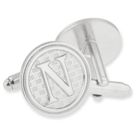     Letter N Cufflink Set