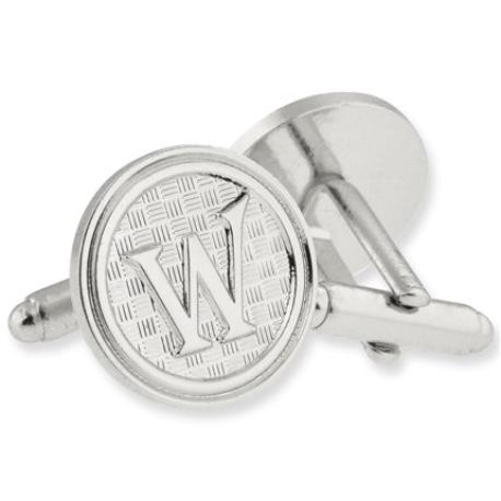     Letter W Cufflink Set