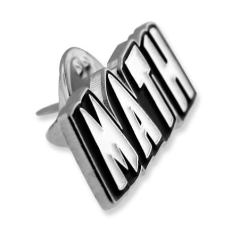     Math Word School Pin