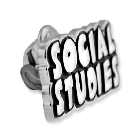     Social Studies Word School Pin