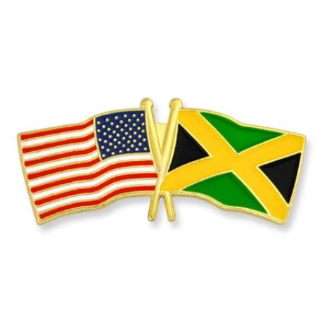     USA and Jamaica Flag Pin