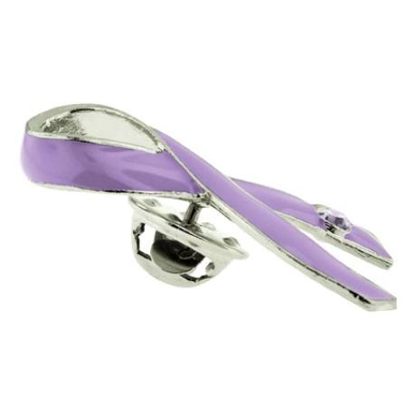     Lavender Ribbon with Stone Pin