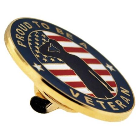     Made in the U.S.A. Veteran Pin