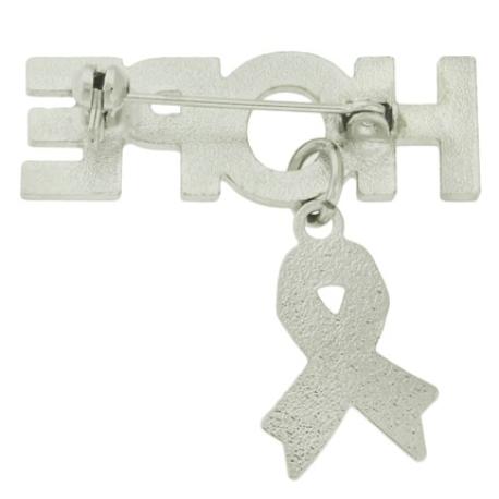     Hope Pin with Lavender Ribbon Charm