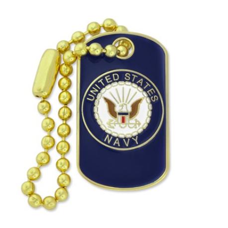     U.S. Navy Dog Tag Pin