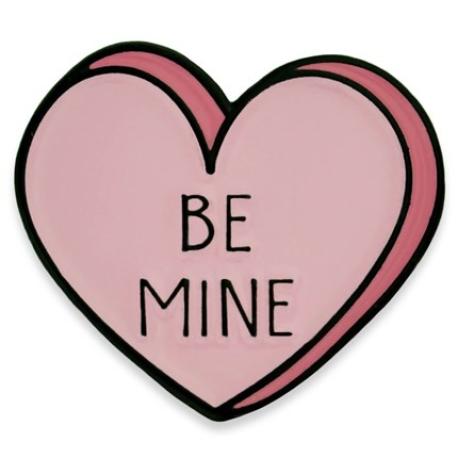     Be Mine Candy Heart Pin