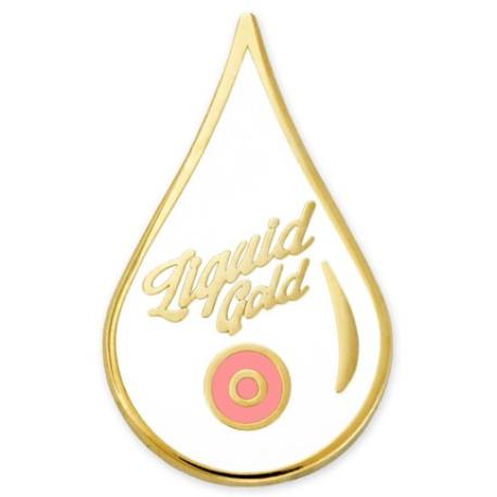     Liquid Gold Lapel Pin