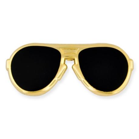     Black Aviator Sunglasses Pin