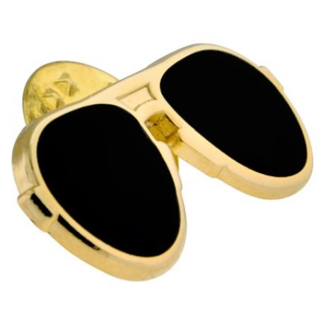     Black Aviator Sunglasses Pin