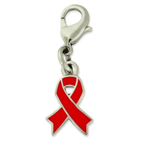     Red Awareness Ribbon Charm