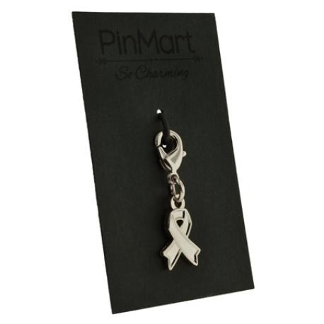     Silver Awareness Ribbon Charm