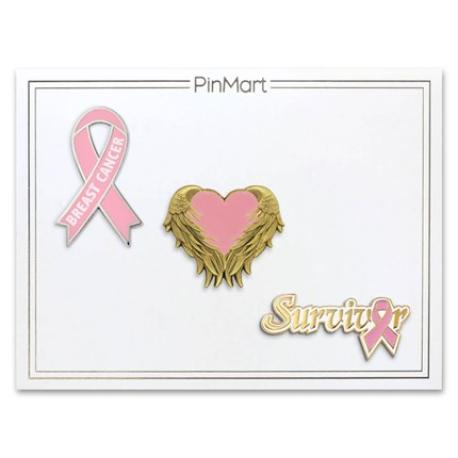     Breast Cancer Survivor 3-Pin Set