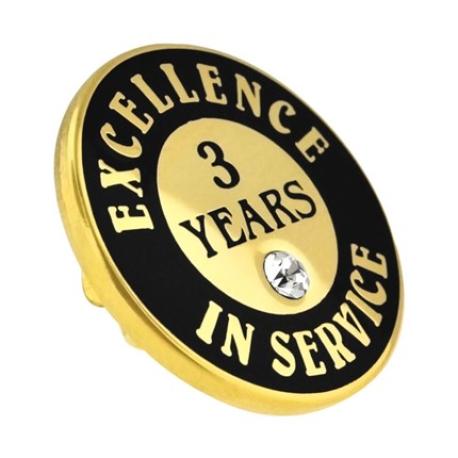     Excellence In Service Pin - 3 Years