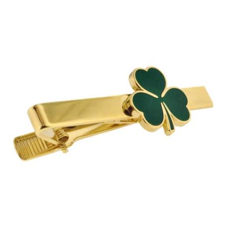     Shamrock Clover Tie Clip-Engravable