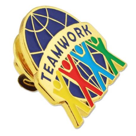     Teamwork World Pin