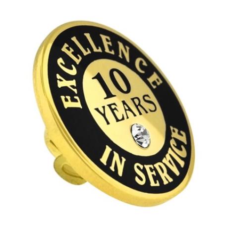     Excellence In Service Pin - 10 Years