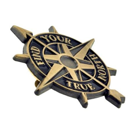     Find Your True North Compass Pin