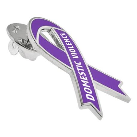     Awareness Ribbon Pin - Domestic Violence