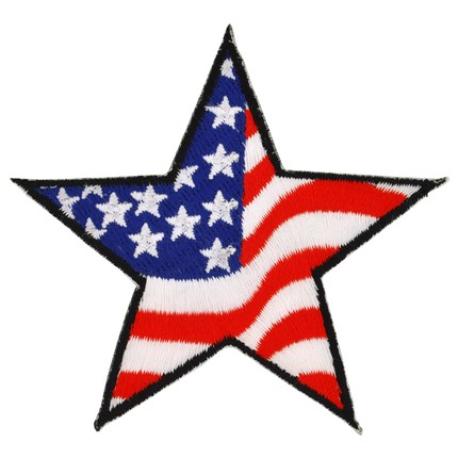     American Flag Star Patch