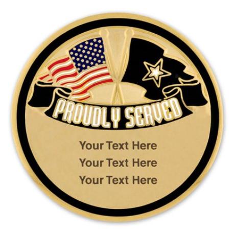     Army Veteran Coin - Engravable