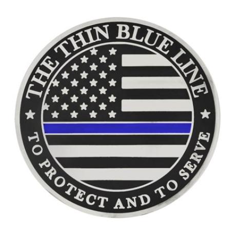     Thin Blue Line Coin - Engravable