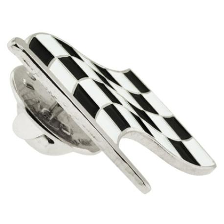     Checkered Racing Flag Pin