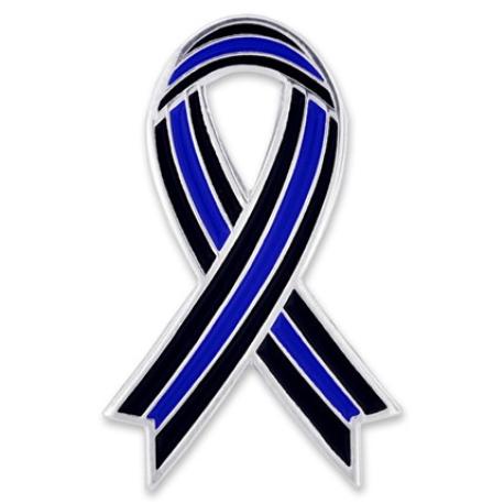     Thin Blue Line Ribbon Pin