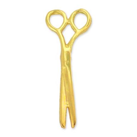     Gold Scissors Pin