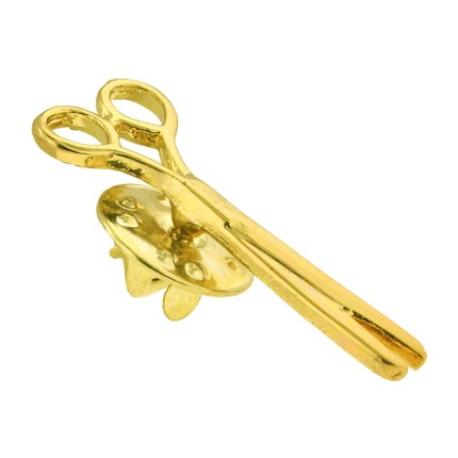     Gold Scissors Pin