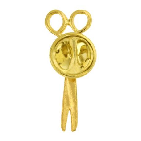     Gold Scissors Pin