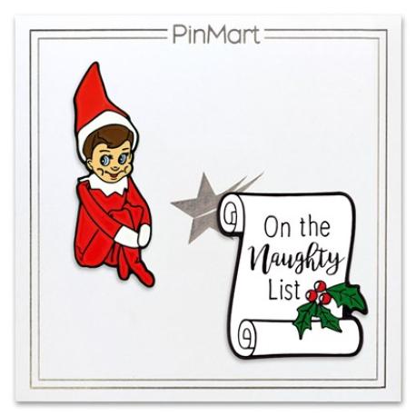     Naughty Elf 2-Pin Set