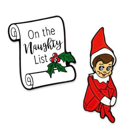     Naughty Elf 2-Pin Set