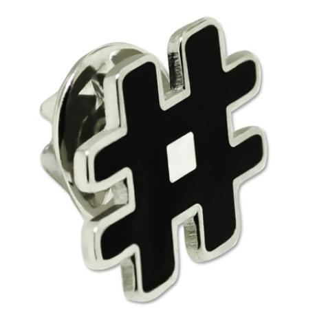     Hashtag # Pin