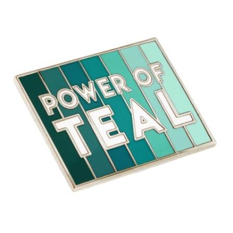     Power Of Teal Pin