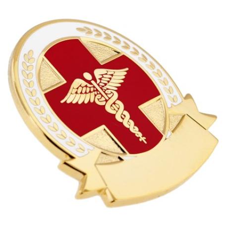     Engravable Caduceus Pin