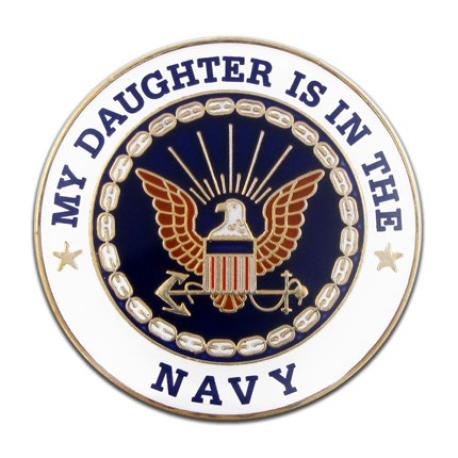     U.S. Navy Daughter Pin