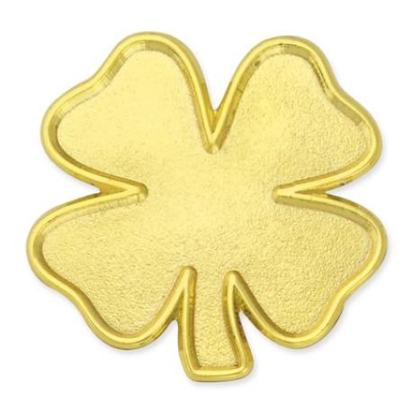     Gold Four Leaf Clover Pin