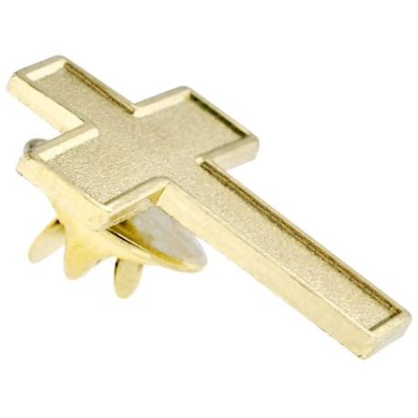     Gold Cross Lapel Pin