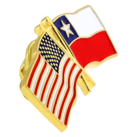     USA and Chile Flag Pin