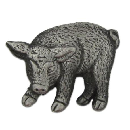     Pig Pin - Antique Silver