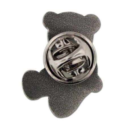     Teddy Bear Pin - Antique Silver