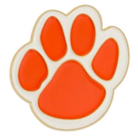     Orange Paw Pin