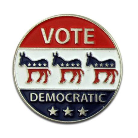     Vote Democratic Pin