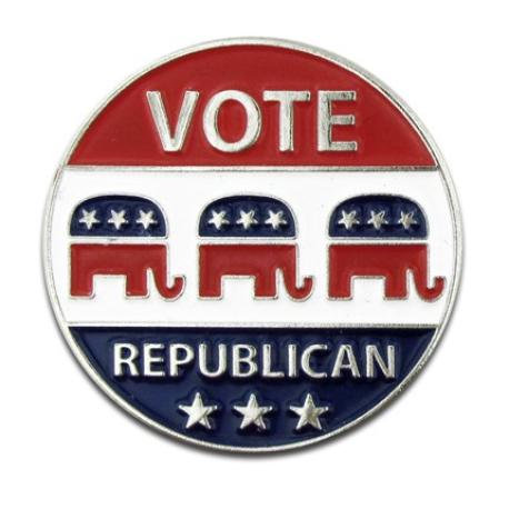     Vote Republican Pin