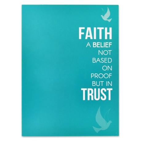     Faith and Trust Presentation Card