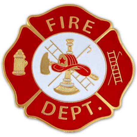     Fire Department Badge Pin