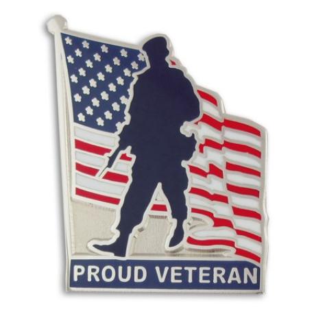     Proud Veteran Pin