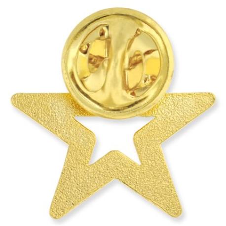     Star - Gold 3-D Cut-Out Pin