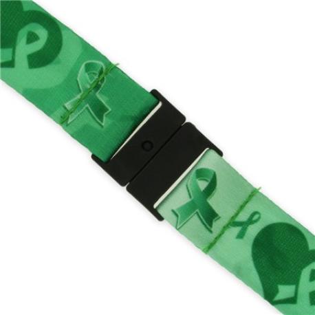     Green Awareness Ribbon Lanyard