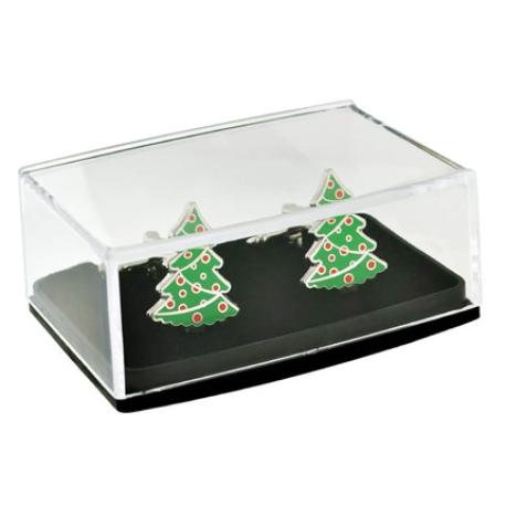     Christmas Tree Cufflink Set